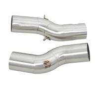HPZPRPCEW Motorcycle Exhaust Escape Modify Double Middle Link Pipe Muffler Moto Slip On For Suzuki For Hayabusa GSXR1300 GSXR 1300 2021 2022 2023(Style A)