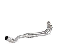 HPZPRPCEW Motorcycle Exhaust Escape Scooter Front Link Elbow Pipe Slip-On System For Y&amaha TMAX 530 560 TMAX530 TMAX560 2008-2016(Silver)