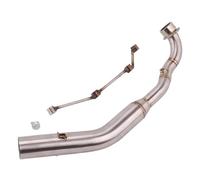 HPZPRPCEW Motorcycle Exhaust Escape System Muffler Stainless Steel Front Middle Link Pipe 51MM Slip On For KYMCO For Xciting 400 S400 400i 500