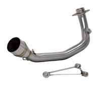 HPZPRPCEW Motorcycle Exhaust Front Link Pipe 51mm Stainless Manifold For Y&amaha For ZUMA 125 For CYGNUS V1 V2 V3 125CC