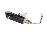 HPZPRPCEW Motorcycle Exhaust Full System Front Link Pipe Exhaust For Vespa For Sprint 150 125 3V For Primavera 150ie 125ie 2017 2018 2019 2020(Style D)