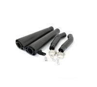 HPZPRPCEW Motorcycle Exhaust Full Systems Slip On Modified Motorcross Escape Moto Mid Pipe For Hayabusa GSXR1300 GSX1300 2008 2009-2018(BLACK)