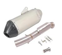 HPZPRPCEW Motorcycle Exhaust Muffler Mid Link Pipe Full System Espace Moto Modify Slip On For CFMOTO 800MT CF 800-5A 2021 2022(Style A)