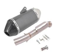 HPZPRPCEW Motorcycle Exhaust Muffler Mid Link Pipe Full System Espace Moto Modify Slip On For CFMOTO 800MT CF 800-5A 2021 2022(Style D)
