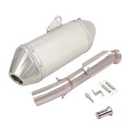 HPZPRPCEW Motorcycle Exhaust Muffler Mid Link Pipe Full System Espace Moto Modify Slip On For CFMOTO 800MT CF 800-5A 2021 2022(Style B)