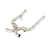 HPZPRPCEW Motorcycle Exhaust Muffler System Link Pipe For Triumph For Bonneville T120 T100 For Euro 5 L-X Pipe T120 T100 2021 2022 2023 2024