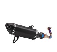 HPZPRPCEW Motorcycle Exhaust Slip On For XMAX300 X-max300 2017 2018-2023 Motorcycle Full System Exhaust Muffler Escape Middle Link Pipe(Style B)