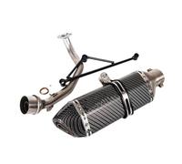 HPZPRPCEW Motorcycle Exhaust System Muffler Baffle Front Connection Link Pipe Stainless Steel For Y&amaha GY6 125cc 150cc(Style F)