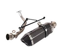 HPZPRPCEW Motorcycle Exhaust System Muffler Baffle Front Connection Link Pipe Stainless Steel For Y&amaha GY6 125cc 150cc(Style I)