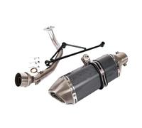 HPZPRPCEW Motorcycle Exhaust System Muffler Baffle Front Connection Link Pipe Stainless Steel For Y&amaha GY6 125cc 150cc(Style D)