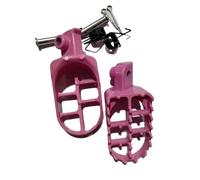 HPZPRPCEW Motorcycle Foot Pegs Rests Pegs For XR50R CRF50 CRF70 CRF80 CRF100F Motorbike Dirt Pit Bike(Pink)