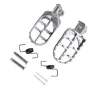 HPZPRPCEW Motorcycle Foot Pegs Rests Pegs Motorbike Dirt Pit Bike Accessories For XR50R CRF50 CRF70 CRF80 CRF100F(Silver)