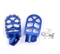 HPZPRPCEW Motorcycle FootRest Foot Pegs Pedal For Y&amaha YZ80 YZ125 YZ250 YZ WR 200 250 500 TTR 90 110 125 250 TTR250 Footpeg(Blue)