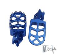 HPZPRPCEW Motorcycle Footrest Footpegs Foot Pegs Pedal For CRF450RL 450L 450X 450RX 450R 250X 250R 250RX CR125 CR250 CRF1000L(Blue)