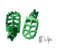 HPZPRPCEW Motorcycle Footrest Footpegs Foot Pegs Pedal For CRF450RL 450L 450X 450RX 450R 250X 250R 250RX CR125 CR250 CRF1000L(Green)