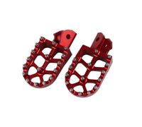 HPZPRPCEW Motorcycle Footrests Footpegs Pegs Pedal For CRF125F CRF250F CRF150F CRF230F CRF 150F 125F 250F 230F CRF 125 150 230 250 F(RED)