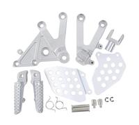 HPZPRPCEW Motorcycle Front Foot Peg Footrest Bracket Accessories Silver Black For CBR600RR CBR 600RR 2003 2004 2005 2006(Silver)