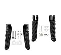 HPZPRPCEW Motorcycle Front Footpeg Rear Footrest Racing Rider Passenger Pedal Accessories For Y&amaha YZF R1 R1M R1S R6 R1LE For VMax 1700 GP60(Footpeg Set)