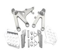 HPZPRPCEW Motorcycle Front Footrest Pedals For CBR600RR CBR 600 RR CBR600 2007 2008 2009 2010 2011 2012 2013 2014(Silver)
