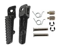 HPZPRPCEW Motorcycle Front Rear Footrests Foot Pegs Pedal Accessories For CBR600RR 2003-2006 For CBR1000RR 2004-2014(BLACK,Front)