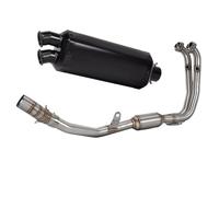 HPZPRPCEW Motorcycle Full System Exhaust Muffler With DB Killer Front Link Manifold For CFMOTO 450MT ADV 450 MT For Adventure(BLACK)