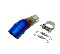 HPZPRPCEW Motorcycle Middle Link Pipe Exhaust System Slip-On Adapter For Kawasaki Z250 For Ninja 250 300 For Ninja250 For Ninja300 2013-2016 Parts(Half blue)