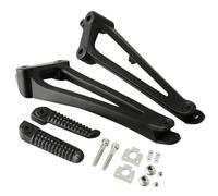 HPZPRPCEW Motorcycle Rear Passenger Footrest Foot Peg Bracket For Y&amaha YZF R1 YZF-R1 2009 2010 2011 2012 2013 2014(BLACK)
