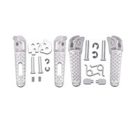 HPZPRPCEW Motorcycle Rider Passenger Front Rear Pedal Footrest Foot Pegs For CBR CBR600RR 1000RR 954 600F4i 1000R F5 929 CBR RR(Front and Rear)