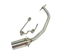 HPZPRPCEW Motorcycle Side Exhaust Pipe Header Front Link Pipe 51mm Escape Moto Tube For PCX150 PCX125 PCX 150 125 2010 2011 2012 2013-2017