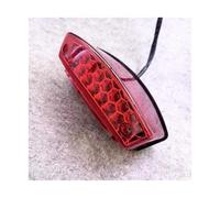 HPZPRPCEW Motorcycle Tail Light Universal License Plate LED Rear Brake Lamp For Ducati For Monster M1000 S4R S2R 400 620 900 Vesp(RED)