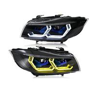 HPZPRPCEW Pair Projector Lens Headlight Assembly For Xenon Halogen For 3 Series E90 E91 2005 2006 2007 2008 2009 2010 2011 2012(Halogen)