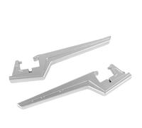 HPZPRPCEW Passenger Foot Peg Extensions Extended Footpegs Motocross Bike Dirt Accessories For CRF230F CRF250X CRF150F CRF150R(Silver)