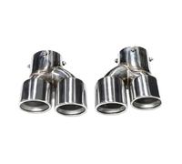 HPZPRPCEW Quad Carbon Fiber Exhaust Tip For G22 G23 M440i 2021 2022 Dual Exhaust Pipe Muffler Tip Exhaust System Nozzle Tailpipe(Silver A)