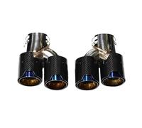 HPZPRPCEW Quad Carbon Fiber Exhaust Tip For G22 G23 M440i 2021 2022 Dual Exhaust Pipe Muffler Tip Exhaust System Nozzle Tailpipe(Carbon Fiber Texture K)
