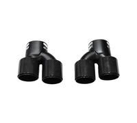 HPZPRPCEW Quad Carbon Fiber Exhaust Tip For G22 G23 M440i 2021 2022 Dual Exhaust Pipe Muffler Tip Exhaust System Nozzle Tailpipe(Carbon Fiber Texture N)