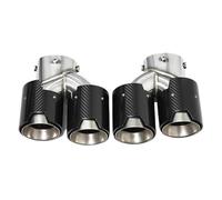 HPZPRPCEW Quad Carbon Fiber Exhaust Tip For G22 G23 M440i 2021 2022 Dual Exhaust Pipe Muffler Tip Exhaust System Nozzle Tailpipe(Carbon Fiber Texture D)