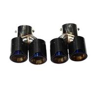 HPZPRPCEW Quad Carbon Fiber Exhaust Tip For G22 G23 M440i 2021 2022 Dual Exhaust Pipe Muffler Tip Exhaust System Nozzle Tailpipe(Carbon Fiber Texture E)