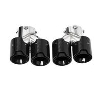 HPZPRPCEW Quad Carbon Fiber Exhaust Tip For G22 G23 M440i 2021 2022 Dual Exhaust Pipe Muffler Tip Exhaust System Nozzle Tailpipe(Carbon Fiber Texture A)