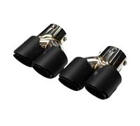 HPZPRPCEW Quad Carbon Fiber Exhaust Tip For G22 G23 M440i 2021 2022 Dual Exhaust Pipe Muffler Tip Exhaust System Nozzle Tailpipe(Carbon Fiber Texture I)