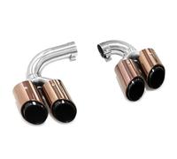 HPZPRPCEW Quad Exhaust Tip For Porsche For Cayenne Hybrid Gasoline Vehicles 2018 2019-2024 Muffler Tip Tailpipe Exhaust System Nozzle Tip(Hybrid models)