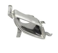 HPZPRPCEW Rear Exhaust Muffler Tail End Pipe Decoration Cover Trim Car Exhaust Pipe Muffler Tail For Hyundai For Santa Fe DM 2013 2014 2015 Stainless Steel(Left)