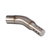 HPZPRPCEW Slip On For CFMOTO NK400 NK650 NK 650 Elbow 51mm Motorcycle Exhaust Escape System Modified Muffler Middle Link Pipe Elbow(Style A)