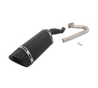 HPZPRPCEW Slip On For Italjet For Dragster 200 125 Motorcycle Exhaust Front Link Pipe Muffler Motocross Espace Modified Accessories(Style B)