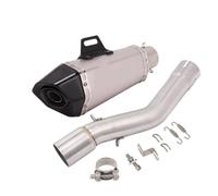 HPZPRPCEW Slip On For Voge 500DS 500R LX500DS 2019 2020 Motorcycle Exhaust System Escape Muffler With Mid Link Pipe Removable DB Killer(Style D)