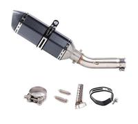 HPZPRPCEW Slip On For VTEC CB400 CB 400 N SF For Super Four Motorcycle Exhaust Muffler Middle Link Pipe Modified Accessories(Style D)