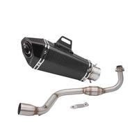 HPZPRPCEW Slip On Motorcycle Exhaust Muffler Contact Middle Middle Pipe For Grom M3 MSX 125 MSX125 2013 2014 2015 2016 2017 2018 2019(Style i)
