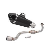HPZPRPCEW Slip On Motorcycle Exhaust Muffler Contact Middle Middle Pipe For Grom M3 MSX 125 MSX125 2013 2014 2015 2016 2017 2018 2019(Style E)