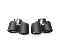 HPZPRPCEW Stainless Steel Exhaust Tips Rear Diffuser Tail Pipe Decoration Body Kits Car Accessories For 8 Series G14 G15 G16 2019 2020 2021 2022(Carbon Texture matte Black)