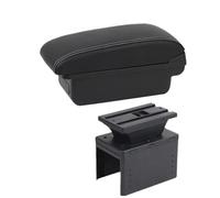 HPZPRPCEW Universal Car Armrest Box Universal Model Armrest Car Accessories Storage Box Retrofit Parts Increase Relieve Fatigue(A3 Black white NO USB)