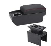 HPZPRPCEW Universal Car Armrest Universal Model Armrest Box Car Accessorie Auto Storage Box Modification Interior Retrofit Parts(B1 Black red 6USB)